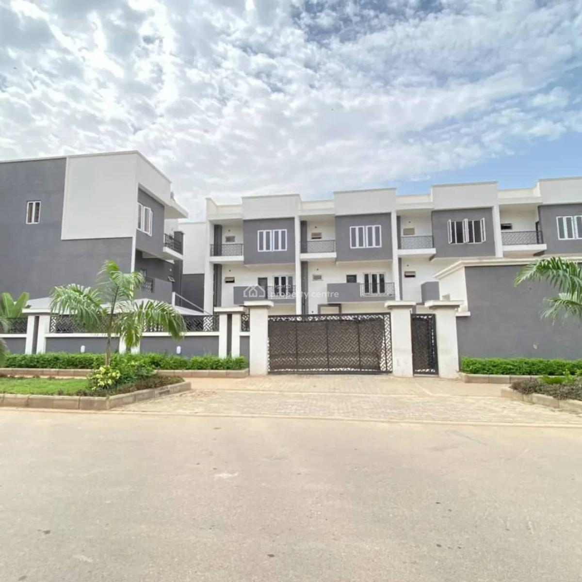 Standard 4 Bedroom Terrace Duplex with Bq, Jahi, Abuja, Terraced Duplex for Rent