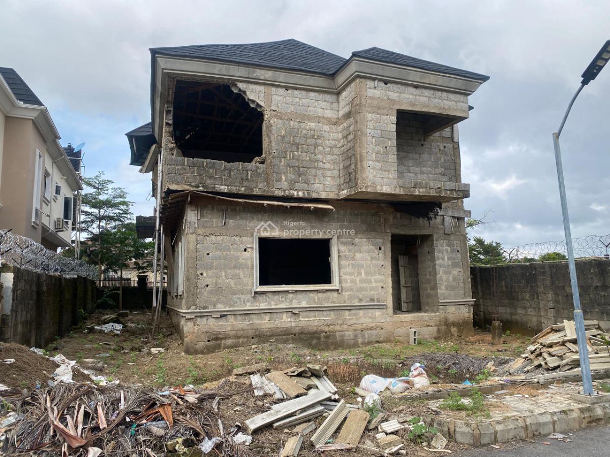 Fully Detached Four Bedroom Duplex with Attached Maid Room (carcass), Pleasant View Estate, Off Von Road,(tared Road), Lugbe District, Abuja, Detached Duplex for Sale