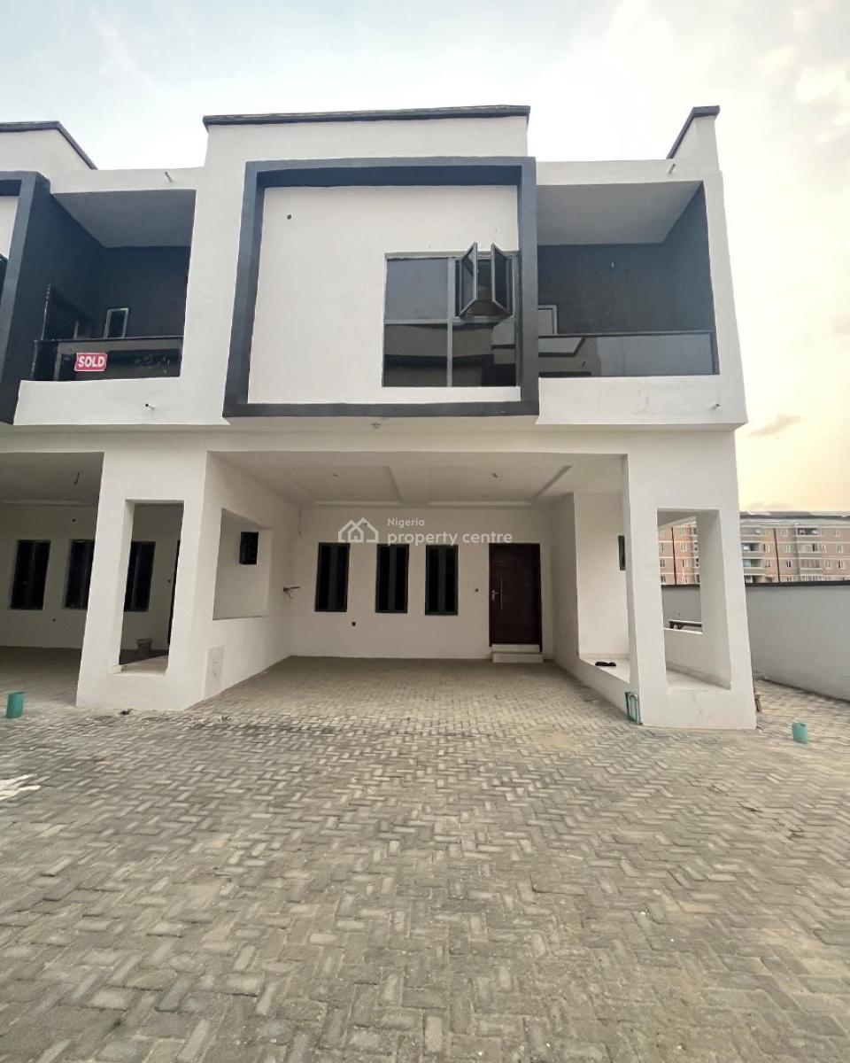 Lovely 4 Bedroom Terrace Duplex with Bq, New Road, Lekki, Lagos, Terraced Duplex for Sale