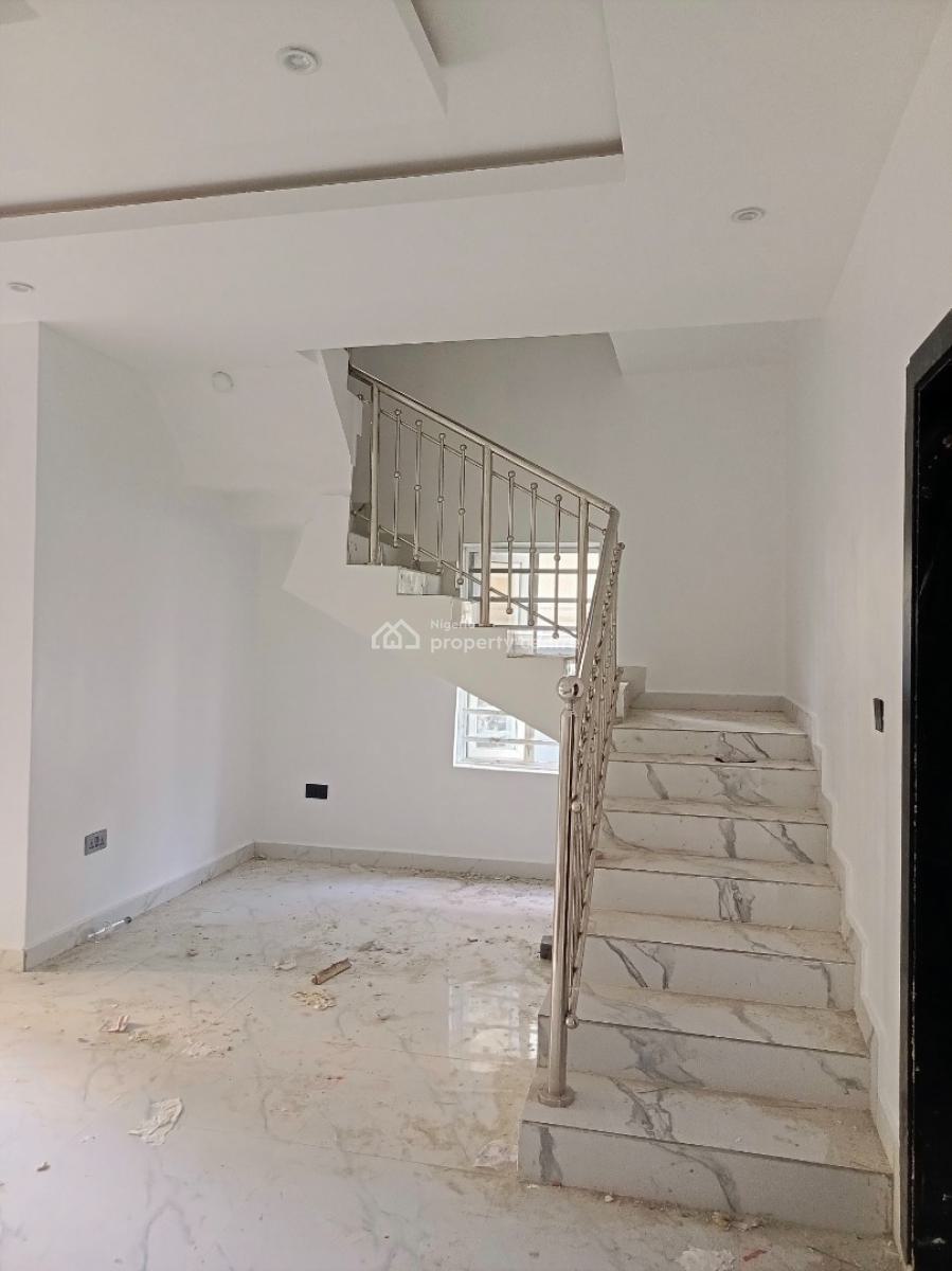 3 Bedroom Duplex with a Bq and Personal Compound, After Blenco Supermarket, Sangotedo, Ajah, Lagos, Semi-detached Duplex for Rent