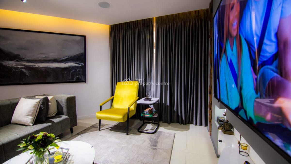 Elegant 2-bedroom Apartment with a Private Cinema, Chevron, Lekki, Lagos, Flat / Apartment Short Let