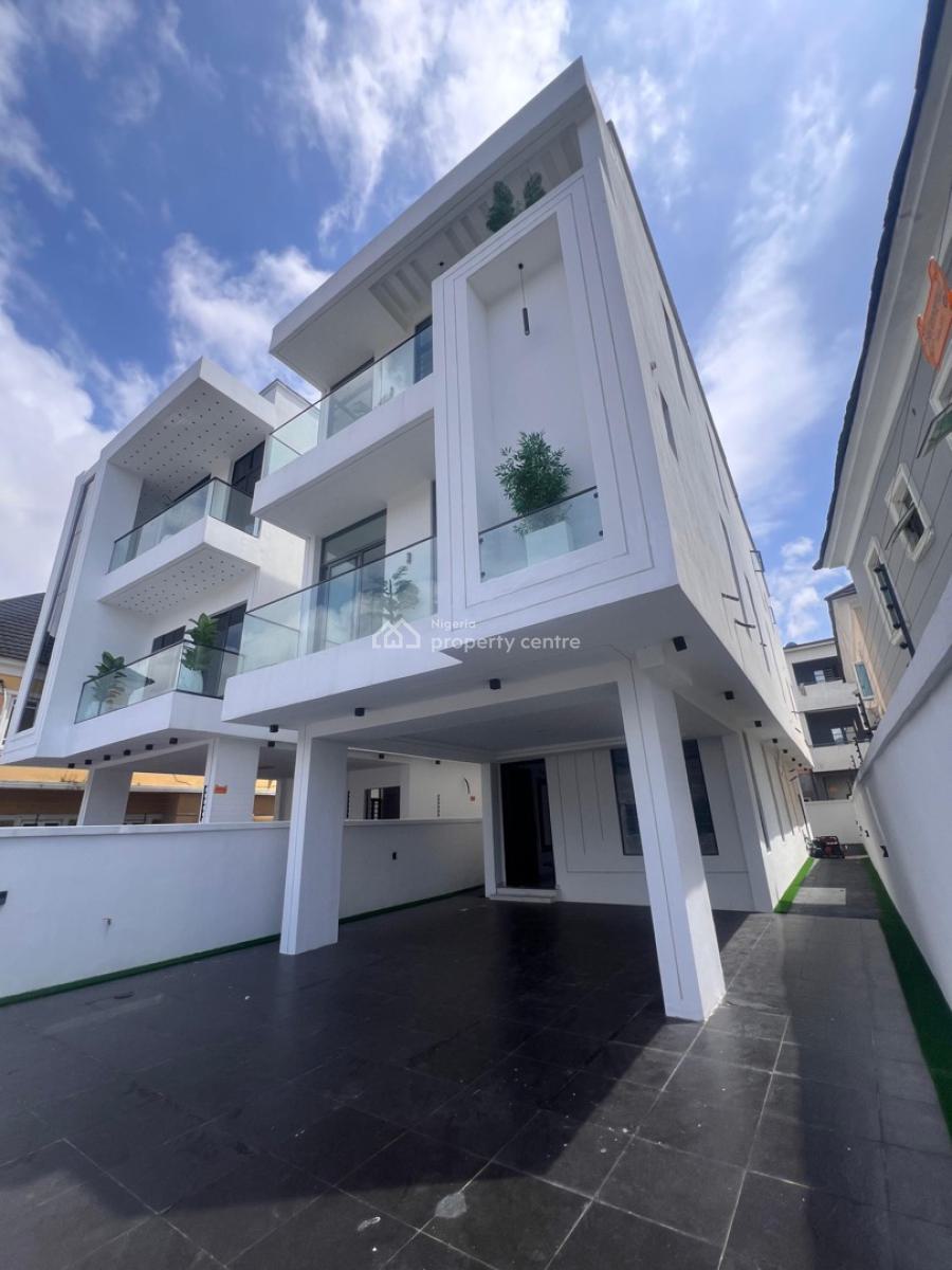 Newly Built Luxurious 5 Bedroom Fully Detached Duplex with Bq, Chevron, Lekki, Lagos, Detached Duplex for Sale