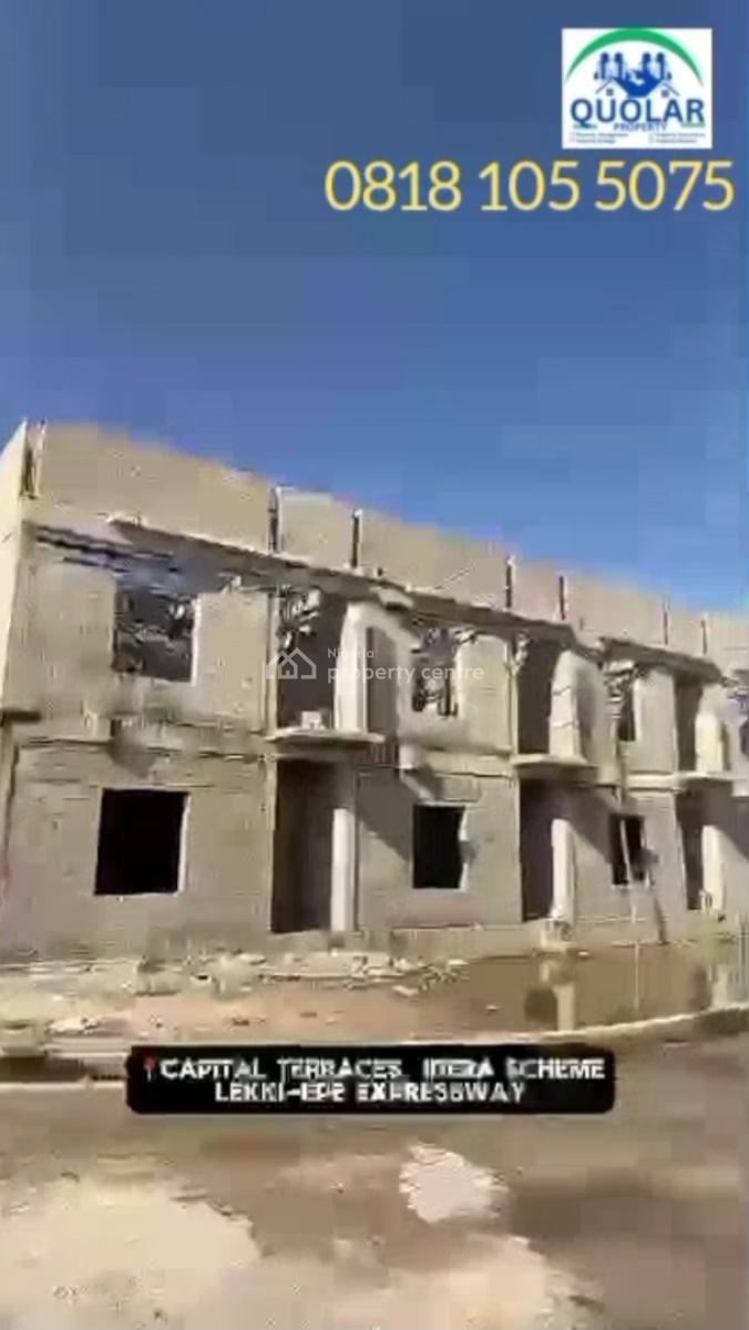 Newly Built 2 Bedroom Terrace Duplex with Bq, Capital Loft Estate Eleko Junction, Ibeju Lekki, Lagos, Terraced Duplex for Sale