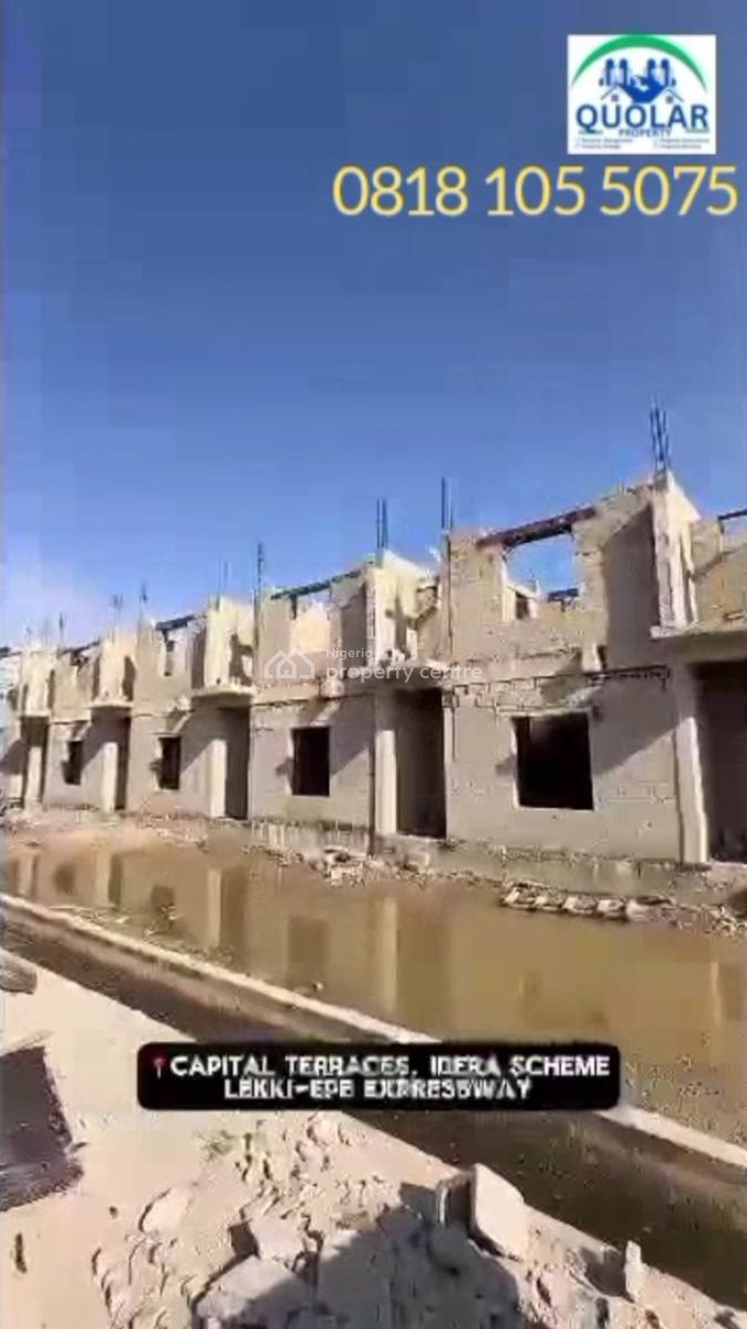 Newly Built 2 Bedroom Terrace Duplex with Bq, Capital Loft Estate Eleko Junction, Ibeju Lekki, Lagos, Terraced Duplex for Sale