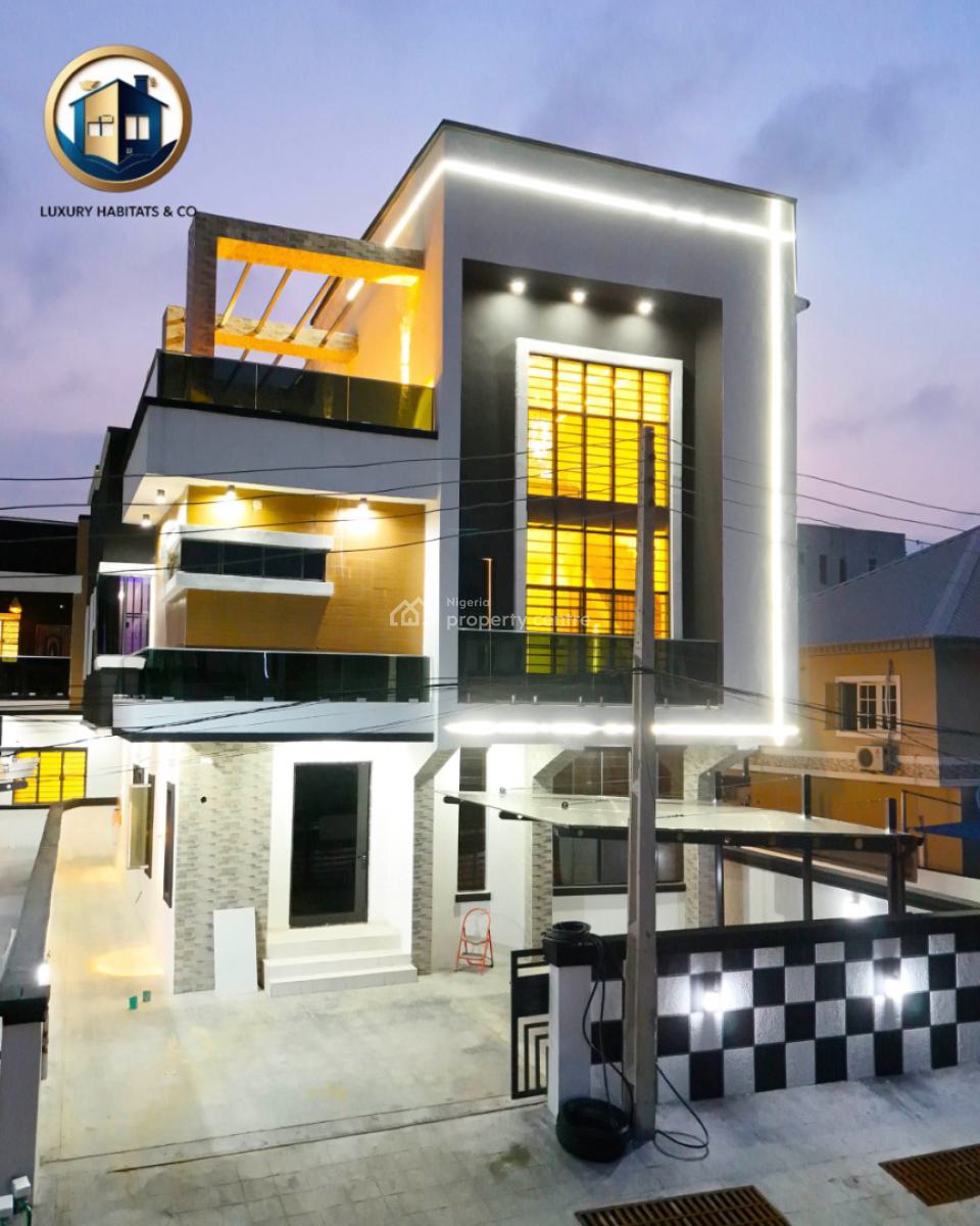 Fully Automated 6 Bedroom Detached Duplex with Penthouse & a Bq, Chevron, Lekki, Lagos, Detached Duplex for Sale