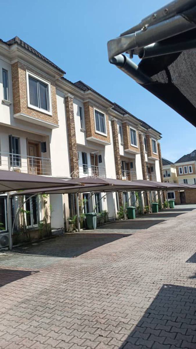 a Fully Serviced & Unfurnished 4-bedroom Terrace Duplex with Bq, Lekki, Lagos, House for Rent