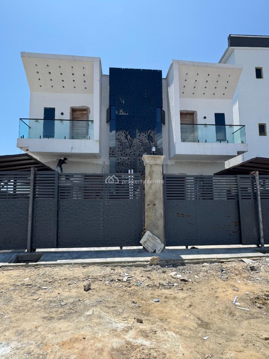 Newly Built 4 Bedroom Semi Detached Duplex with Bq Within an Estate, Chevron Toll Gate ,orchid Road, Lekki, Lagos, Semi-detached Duplex for Sale