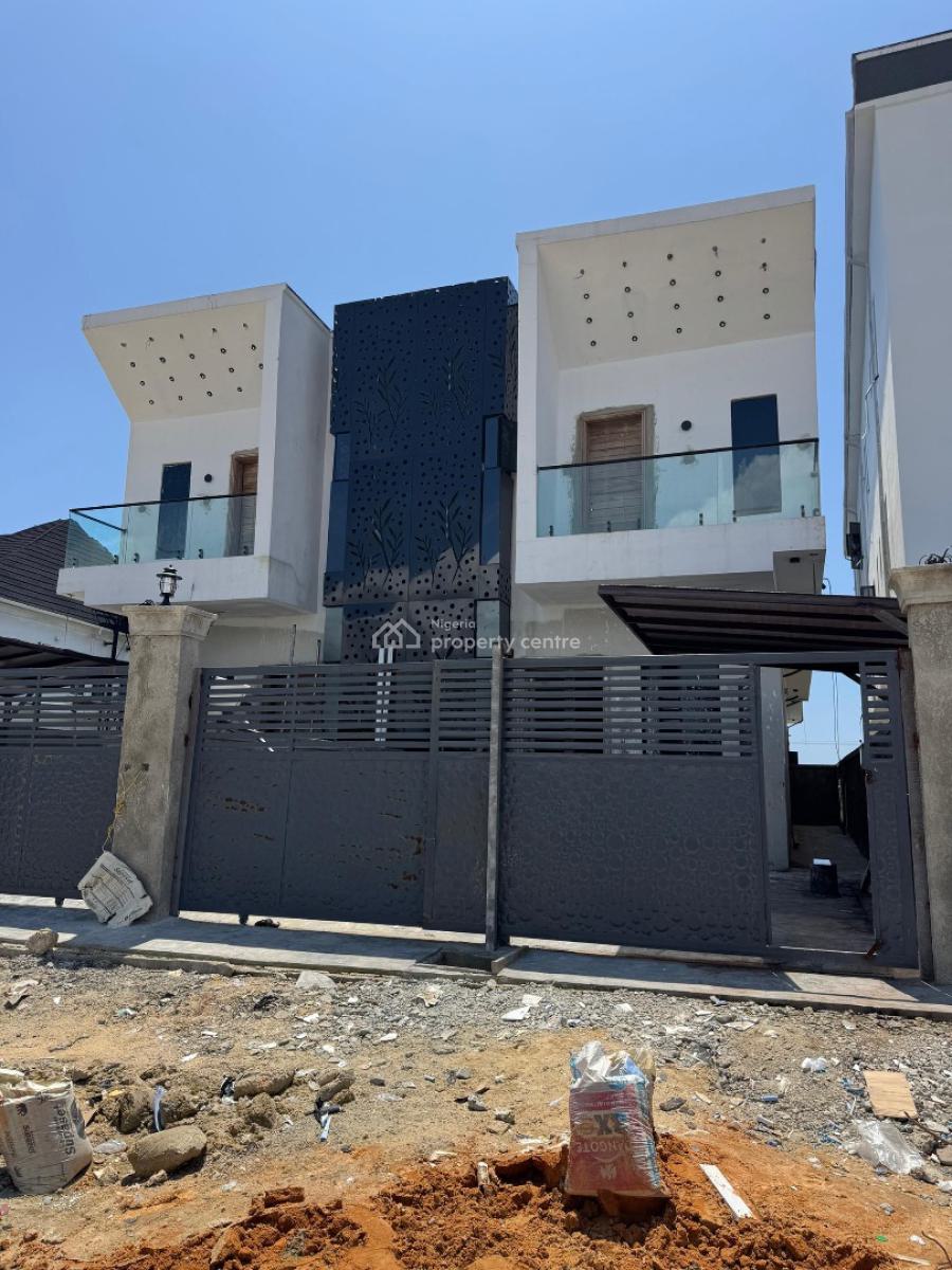 Newly Built 4 Bedroom Semi Detached Duplex with Bq Within an Estate, Chevron Toll Gate ,orchid Road, Lekki, Lagos, Semi-detached Duplex for Sale