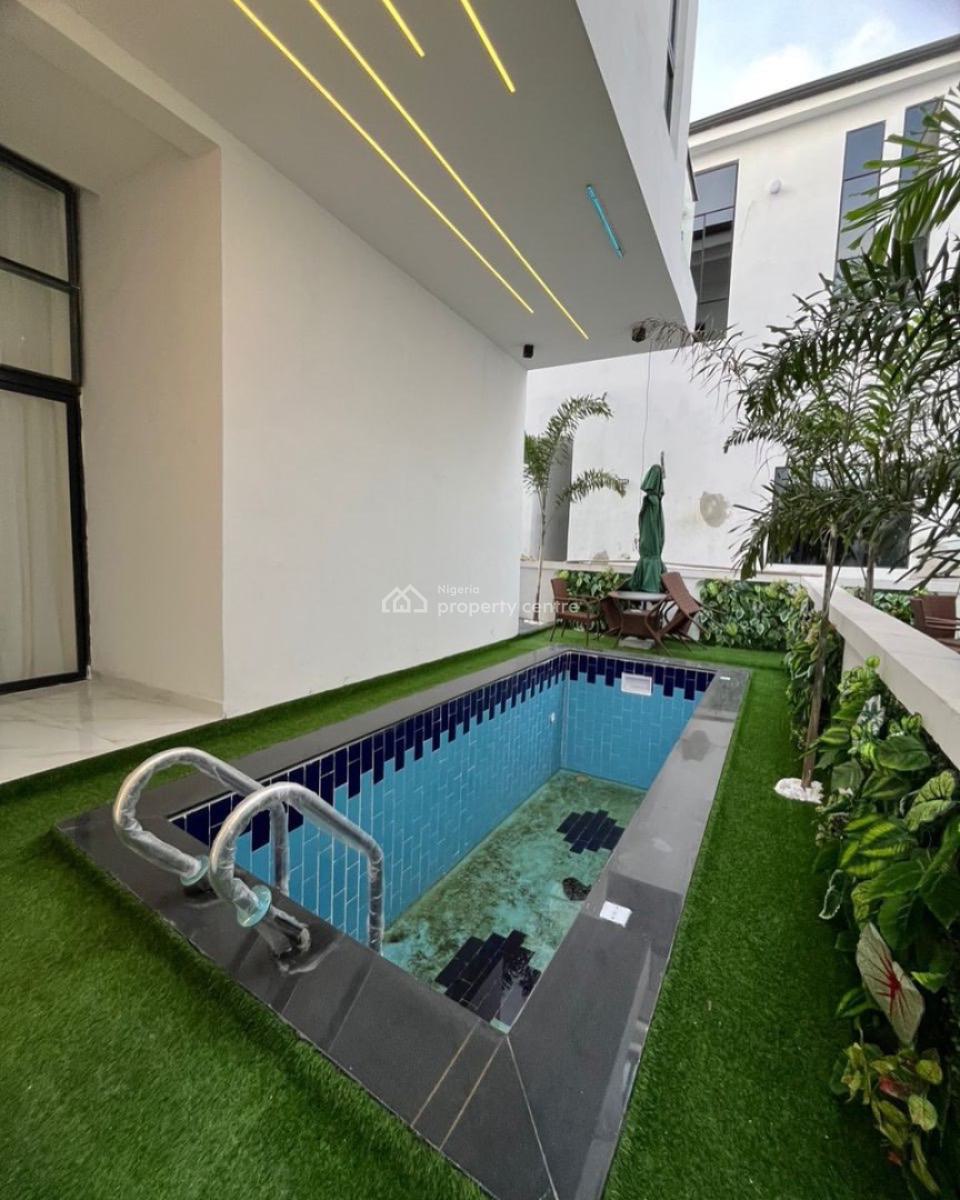 Stunning 5 Bedroom Detached Duplex with Swimming Pool and Bq, Chevron, Lekki, Lagos, Detached Duplex for Sale