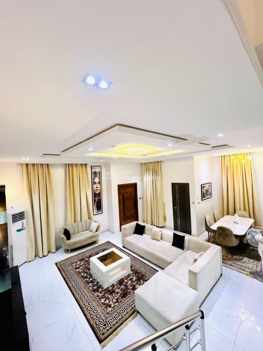 Privately Gated 3 Bedroom Semi Detached Duplex Snooker, Idado Estate Bava Furniture Igbofon, Lekki, Lagos, Semi-detached Duplex Short Let