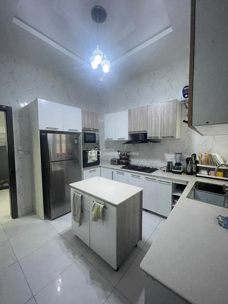Tastefully Furnished Serviced 4 Bedroom Duplex, Royal Pine Estate By Chevron Toll Gate Eleganza Orchid Road, Lekki, Lagos, Semi-detached Duplex for Rent