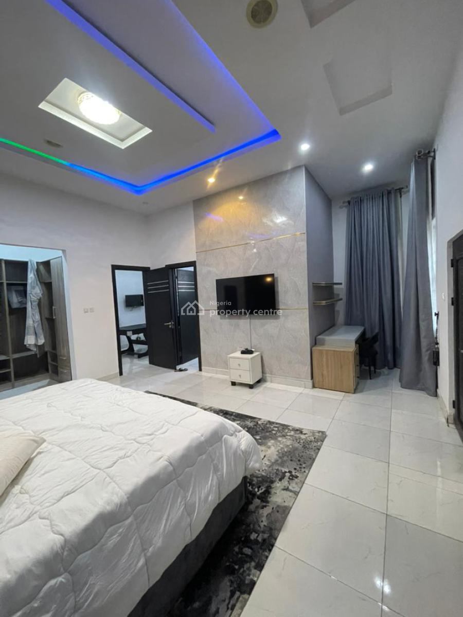 Tastefully Furnished Serviced 4 Bedroom Duplex, Royal Pine Estate By Chevron Toll Gate Eleganza Orchid Road, Lekki, Lagos, Semi-detached Duplex for Rent