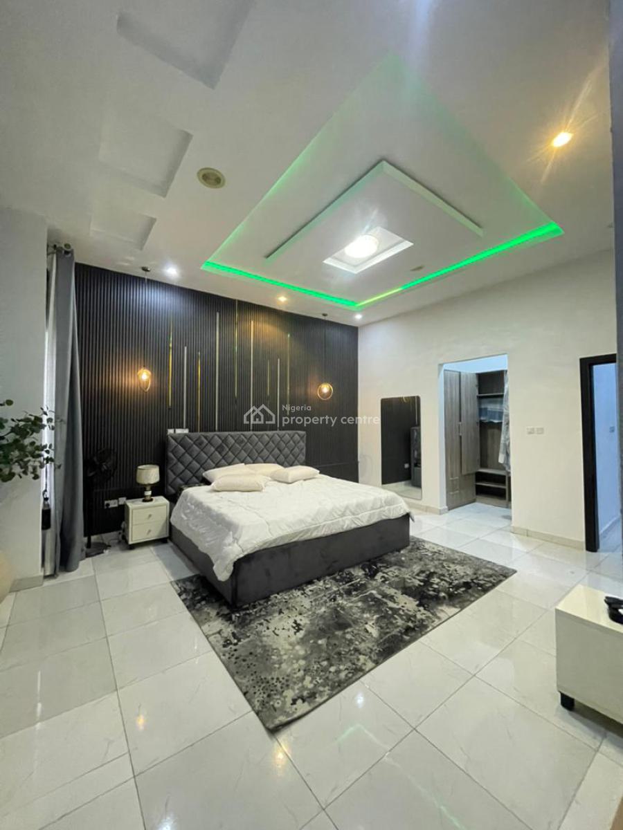 Tastefully Furnished Serviced 4 Bedroom Duplex, Royal Pine Estate By Chevron Toll Gate Eleganza Orchid Road, Lekki, Lagos, Semi-detached Duplex for Rent
