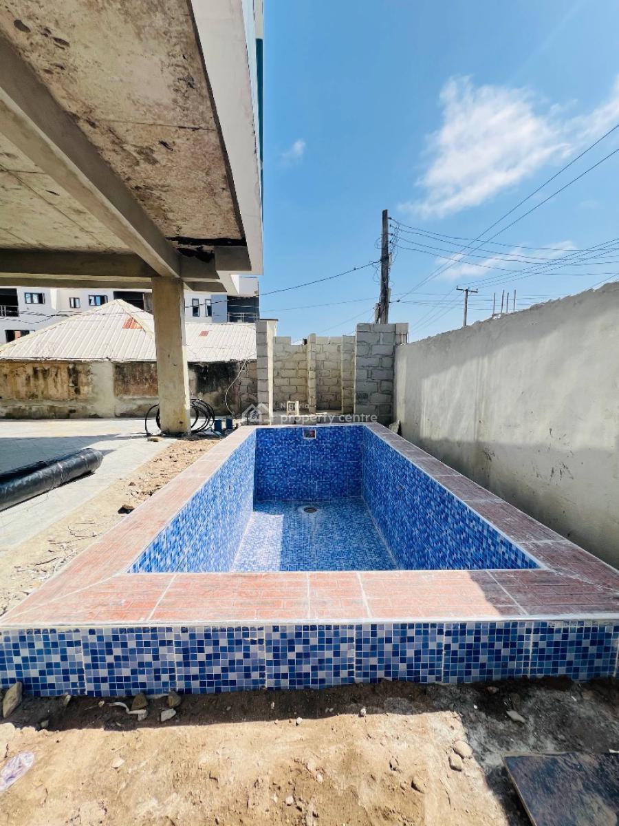 Service 2bedroom Apartment with a Pool, 1, 2 & 3 Bedroom Apartment Are Available, in Gated & Service Estate, Ikate, Lekki, Lagos, Block of Flats for Sale