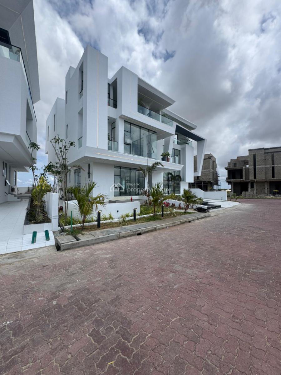 The Finest 5 Bedroom Mansion on 600sqm with a Private  Lift, Therapeutic Ocean View, Open Roof Terrace, Kitchenette, Saloon, Osapa, Lekki, Lagos, Detached Duplex for Sale
