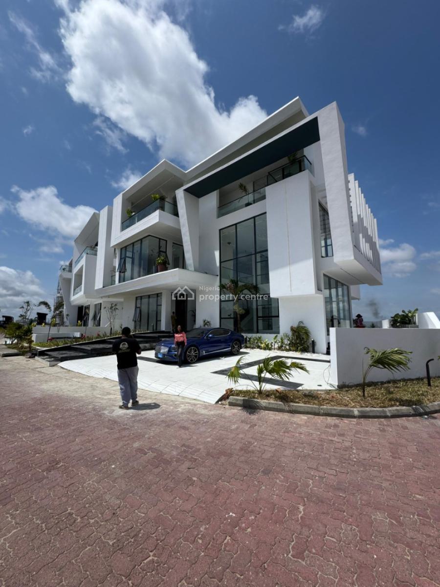 The Finest 5 Bedroom Mansion on 600sqm with a Private  Lift, Therapeutic Ocean View, Open Roof Terrace, Kitchenette, Saloon, Osapa, Lekki, Lagos, Detached Duplex for Sale
