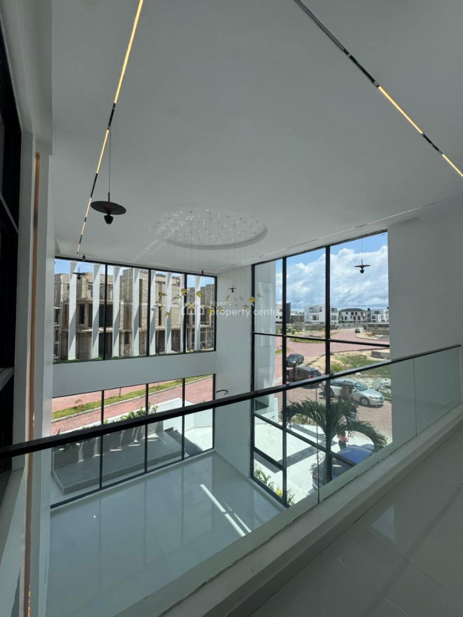 The Finest 5 Bedroom Mansion on 600sqm with a Private  Lift, Therapeutic Ocean View, Open Roof Terrace, Kitchenette, Saloon, Osapa, Lekki, Lagos, Detached Duplex for Sale