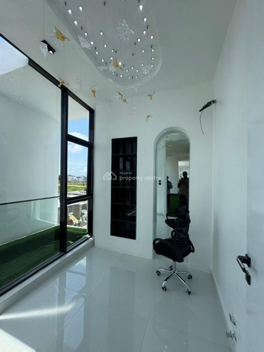 The Finest 5 Bedroom Mansion on 600sqm with a Private  Lift, Therapeutic Ocean View, Open Roof Terrace, Kitchenette, Saloon, Osapa, Lekki, Lagos, Detached Duplex for Sale