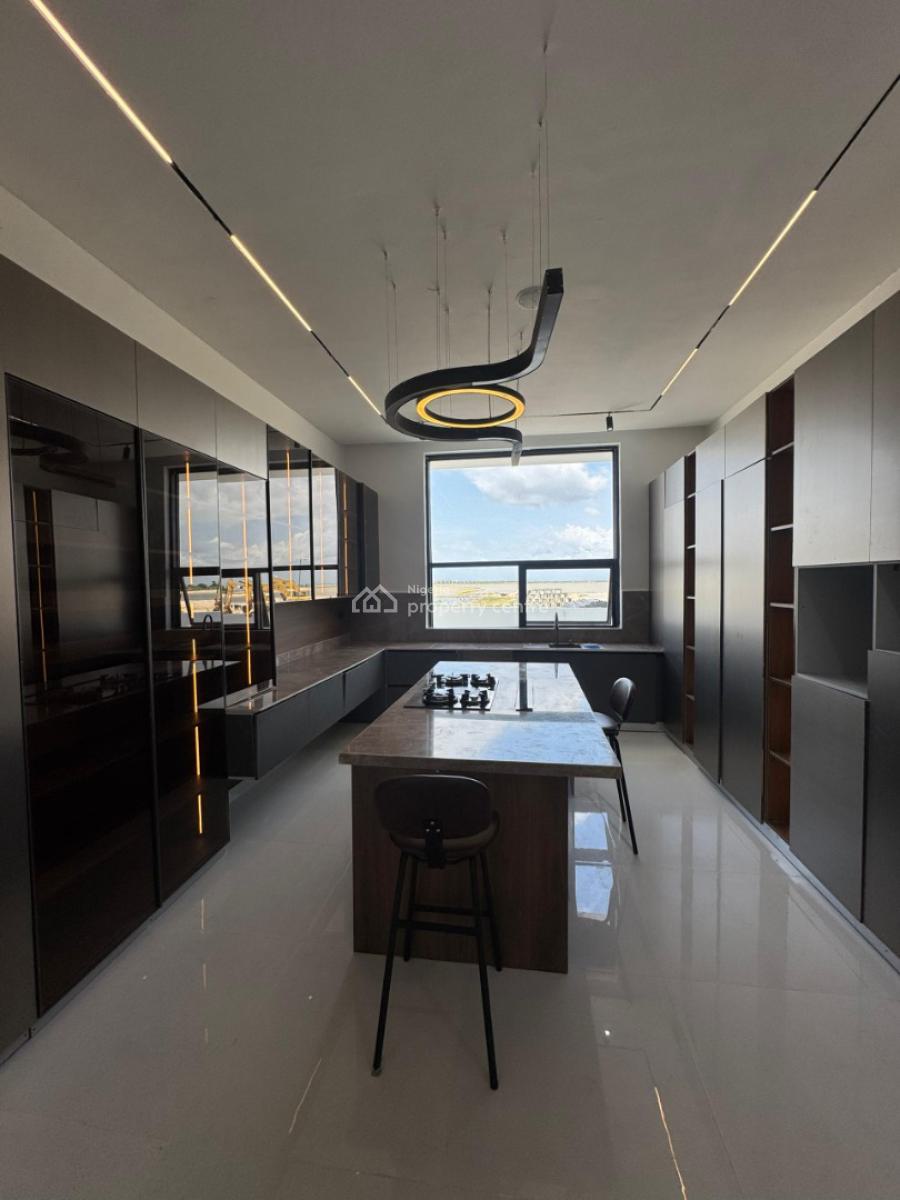 The Finest 5 Bedroom Mansion on 600sqm with a Private  Lift, Therapeutic Ocean View, Open Roof Terrace, Kitchenette, Saloon, Osapa, Lekki, Lagos, Detached Duplex for Sale