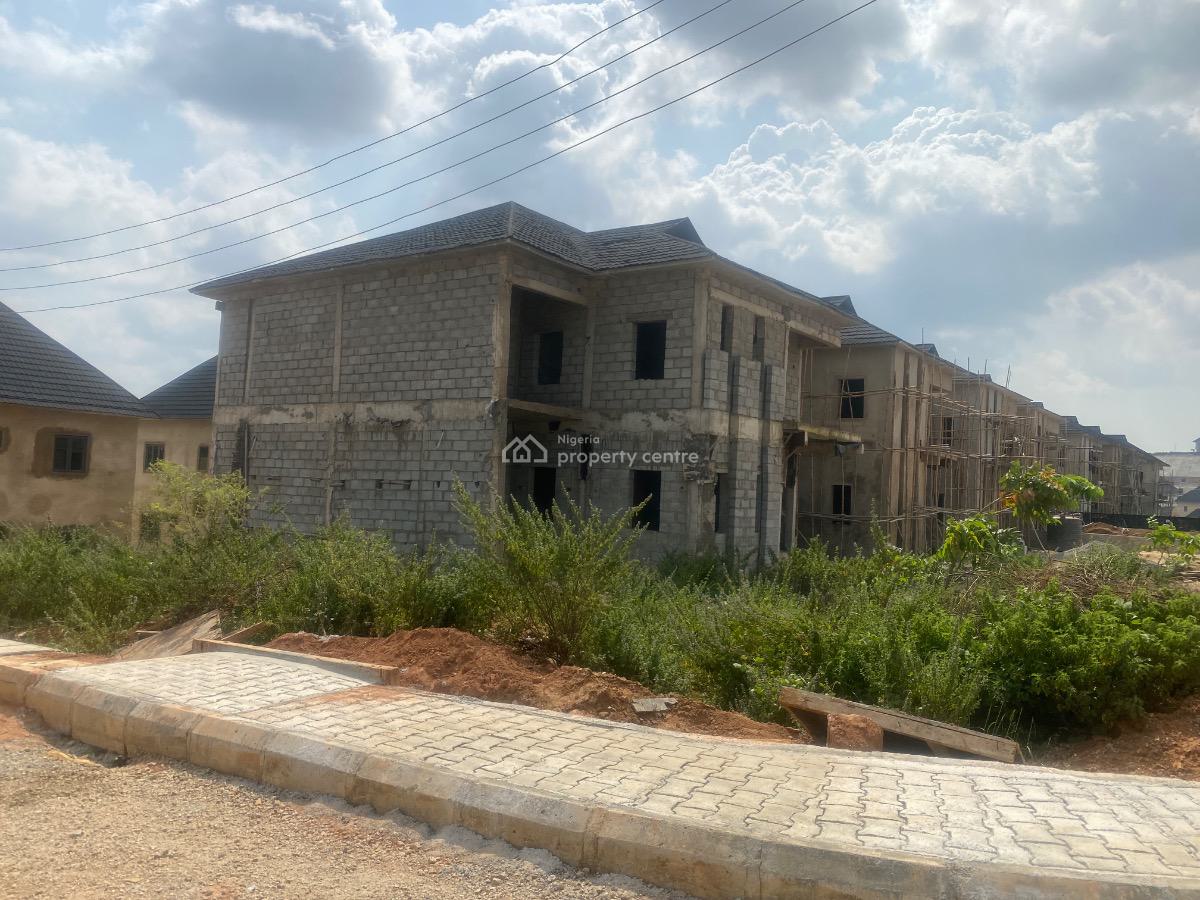 Newly Built 4 Bedroom Duplex with Bq Carcass, Admiralty Estate, Asokoro District, Abuja, Semi-detached Duplex for Sale