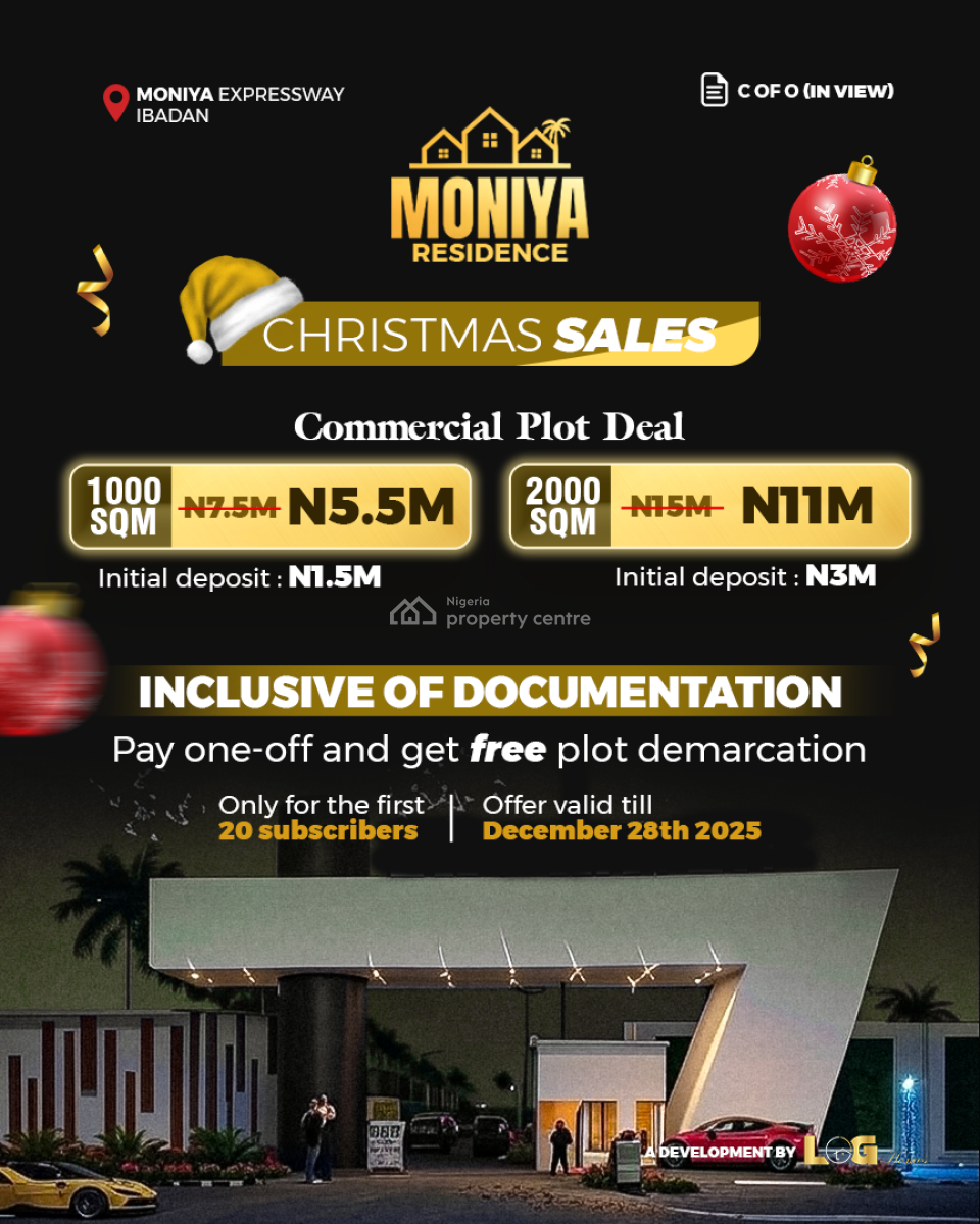 Christmas Deal, Moniya Residence Facing The Ibadan Expressway Way, Moniya, Ibadan, Oyo, Residential Land for Sale