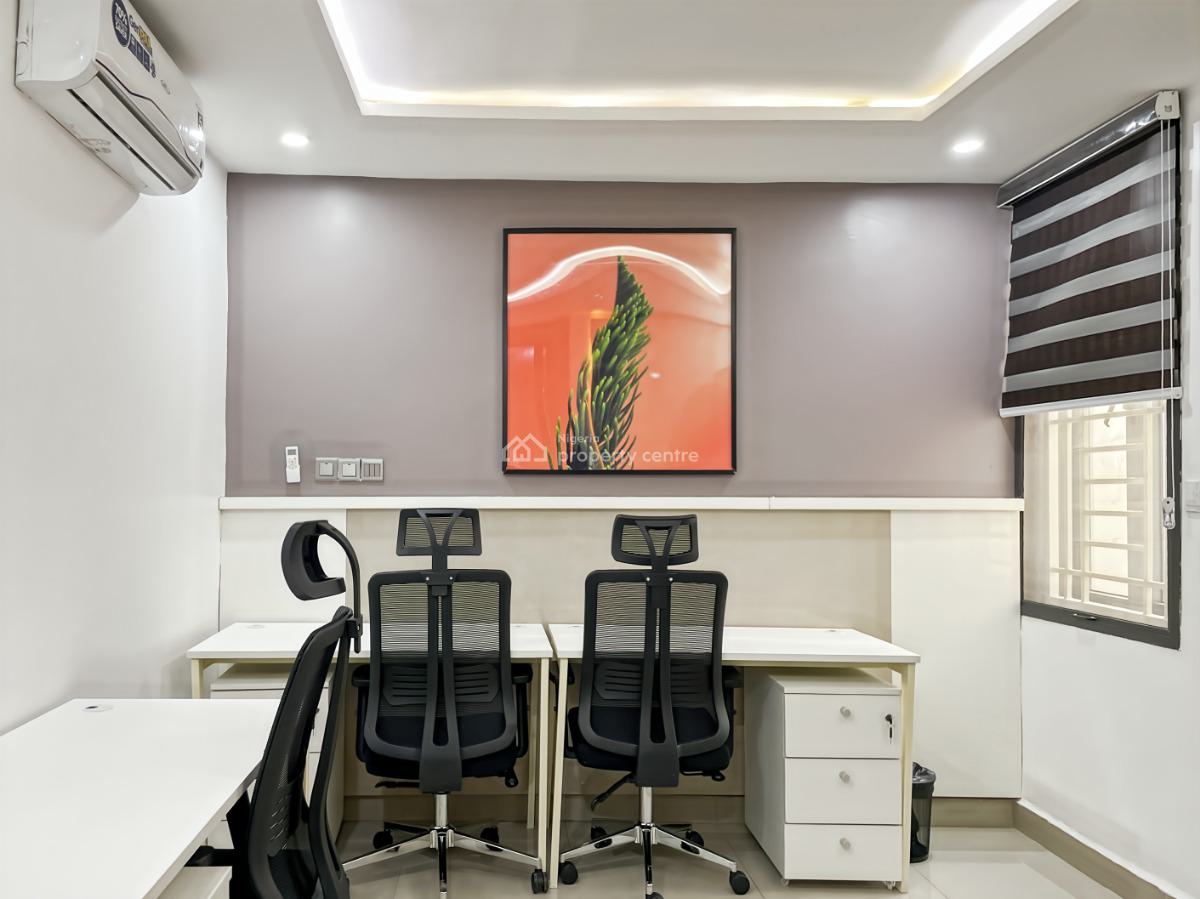 Private Office Space for 3 Persons, 28 Okemesi Crescent, Area 2, Garki, Abuja, Office Space for Rent