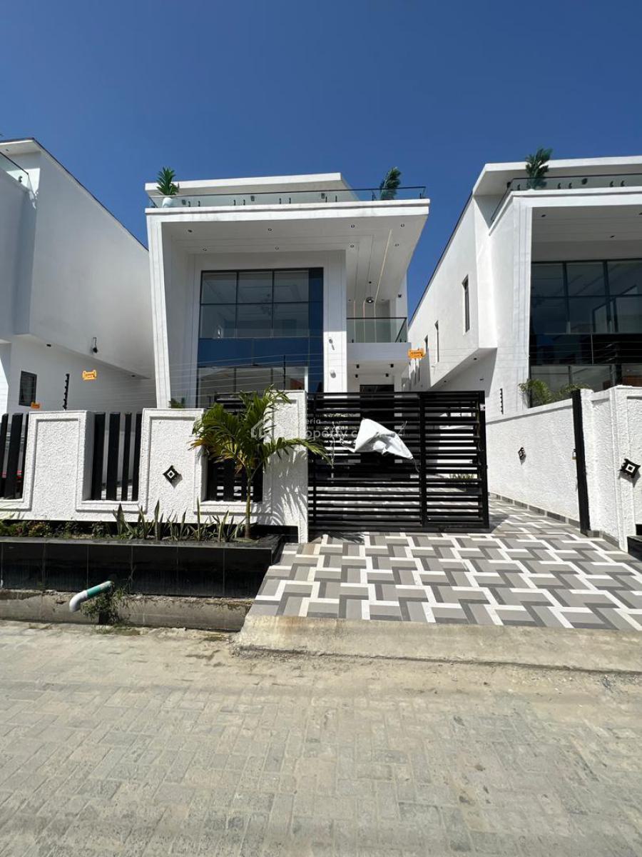 Elegant 5 Bedroom Fully Detached Duplex with a Bq & Swimming Pool, Ajah, Lagos, Detached Duplex for Sale