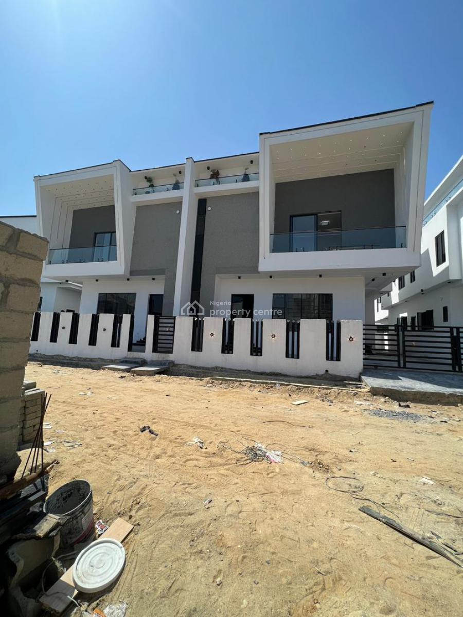 4 Bedroom Semi Detached Duplex with Bq in a Secured Estate, Ajah, Lagos, Semi-detached Duplex for Sale