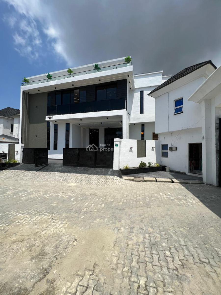 Stunning 5 Bedroom Fully Detached Duplex with Bq in a Secured Estate, Ajah, Lagos, Detached Duplex for Sale