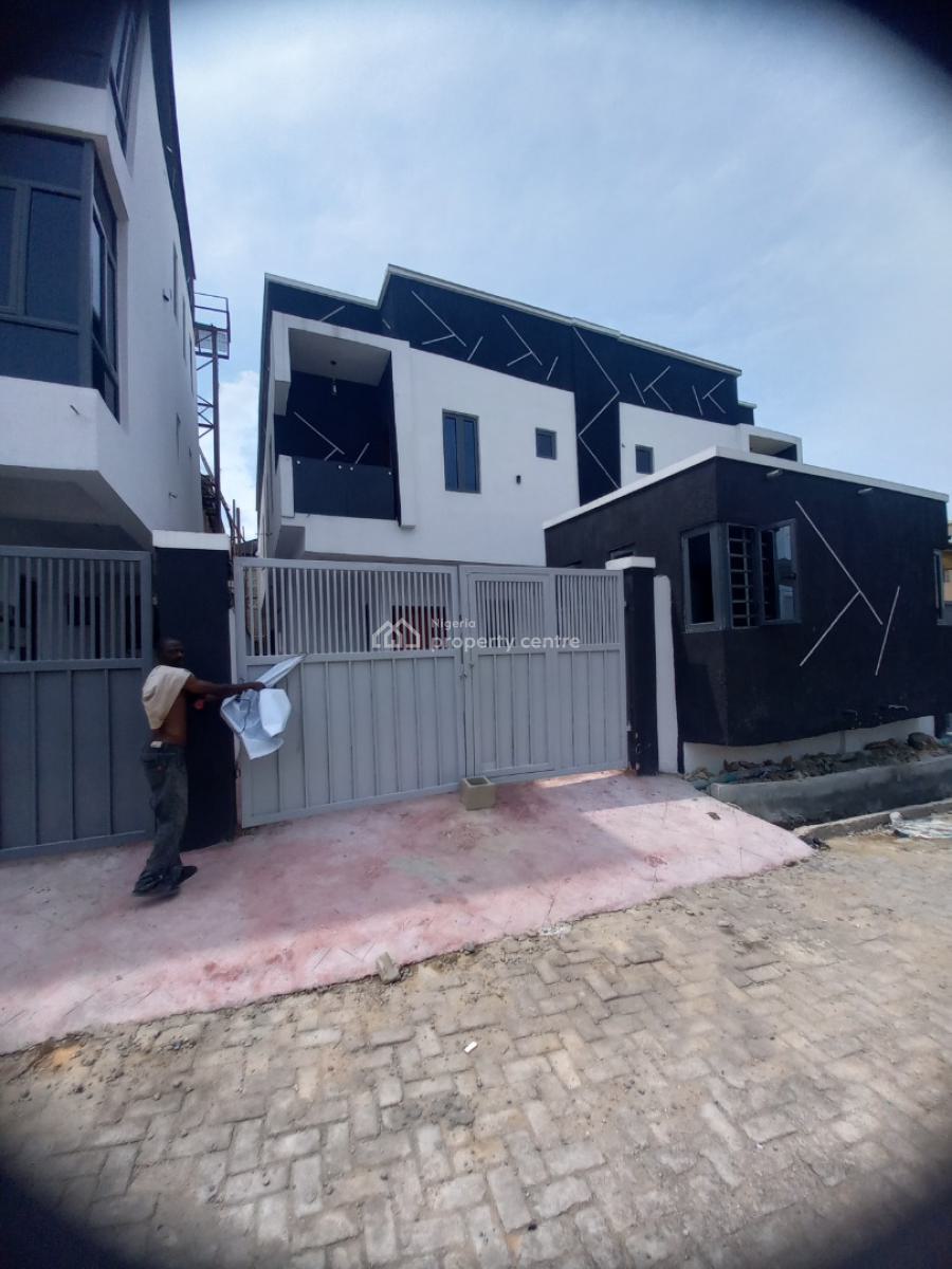 New Modern Contemporary 4 Bedroom Semi Detached Duplex with Bq, New Road Lekki Lagos, Igbo Efon, Lekki, Lagos, Semi-detached Duplex for Sale