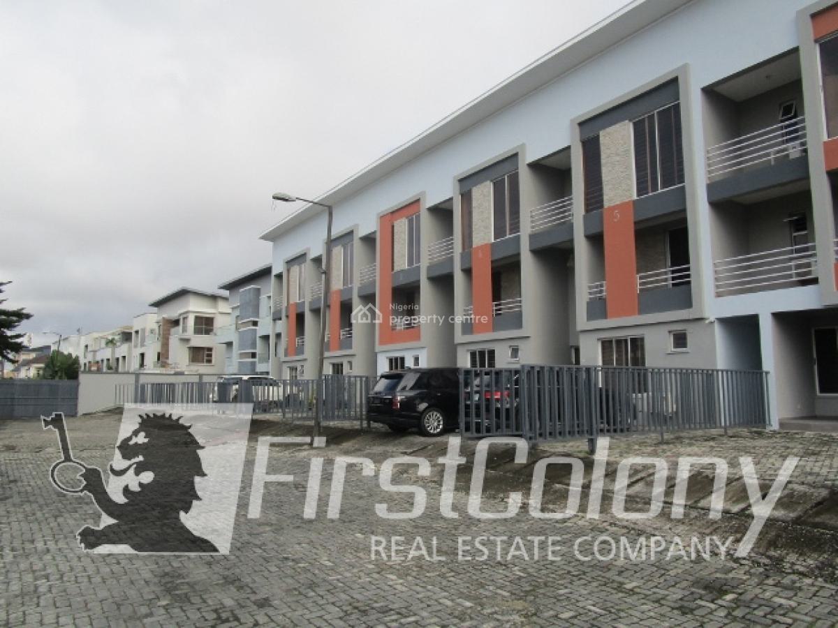 Massive 4 Bedroom Terrace Triplex Within a New Residential Court, Lekki Phase 1, Lekki, Lagos, Terraced Duplex for Sale