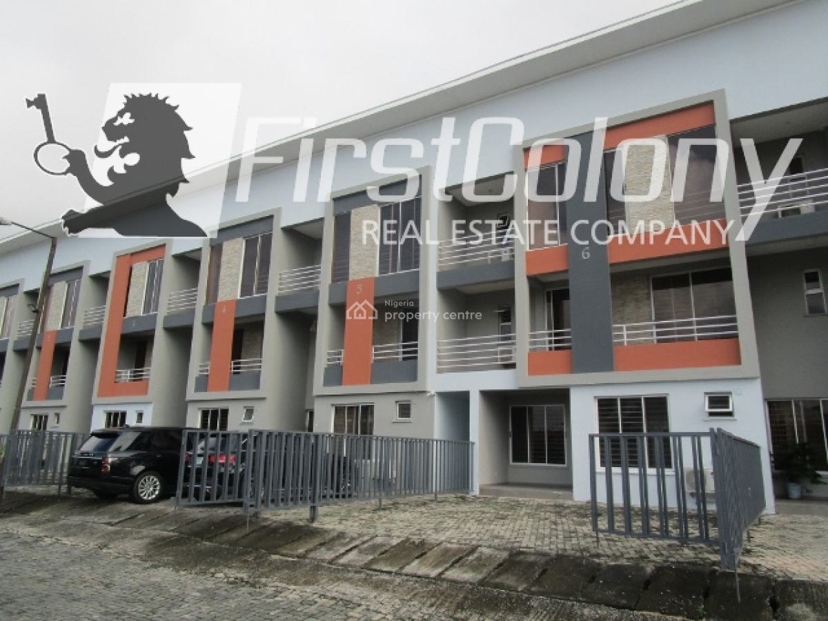 Massive 4 Bedroom Terrace Triplex Within a New Residential Court, Lekki Phase 1, Lekki, Lagos, Terraced Duplex for Sale