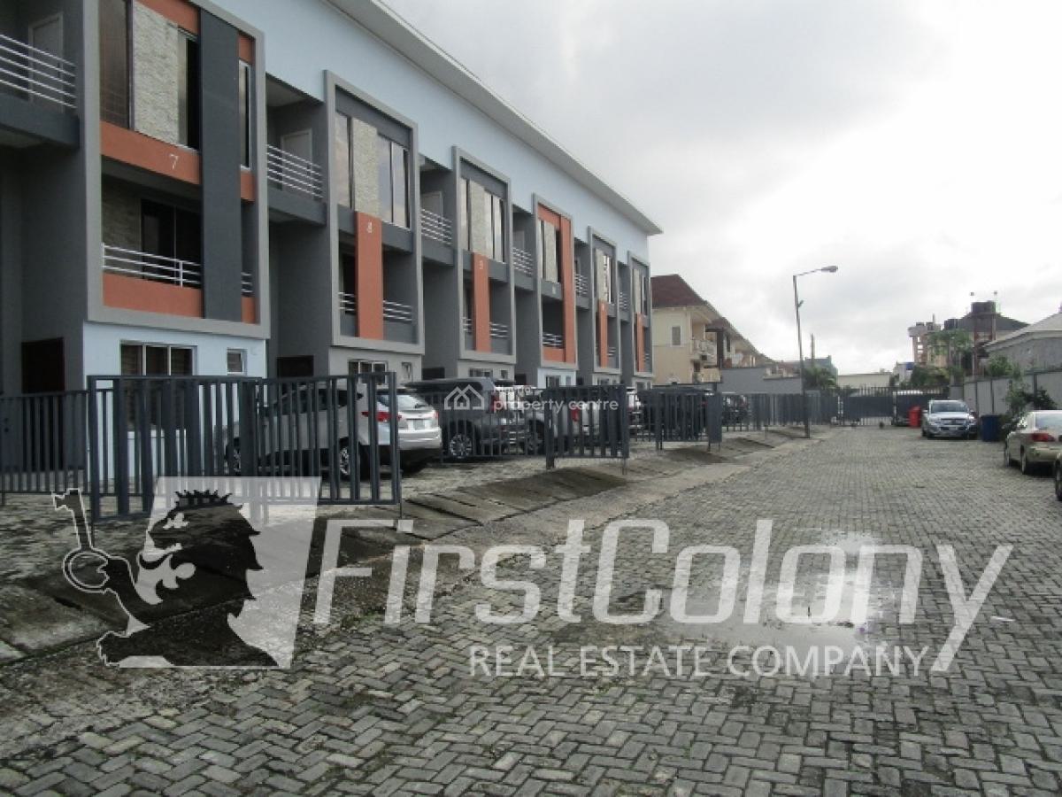 Massive 4 Bedroom Terrace Triplex Within a New Residential Court, Lekki Phase 1, Lekki, Lagos, Terraced Duplex for Sale