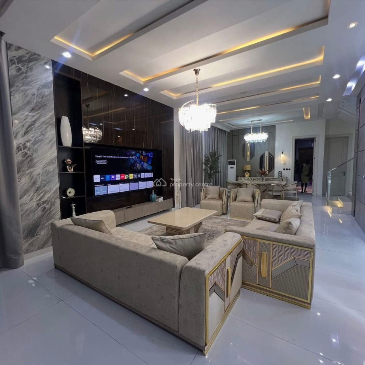 5 Bedrooms Fully Detached Duplex, Ikota, Lekki, Lagos, Detached Duplex for Rent