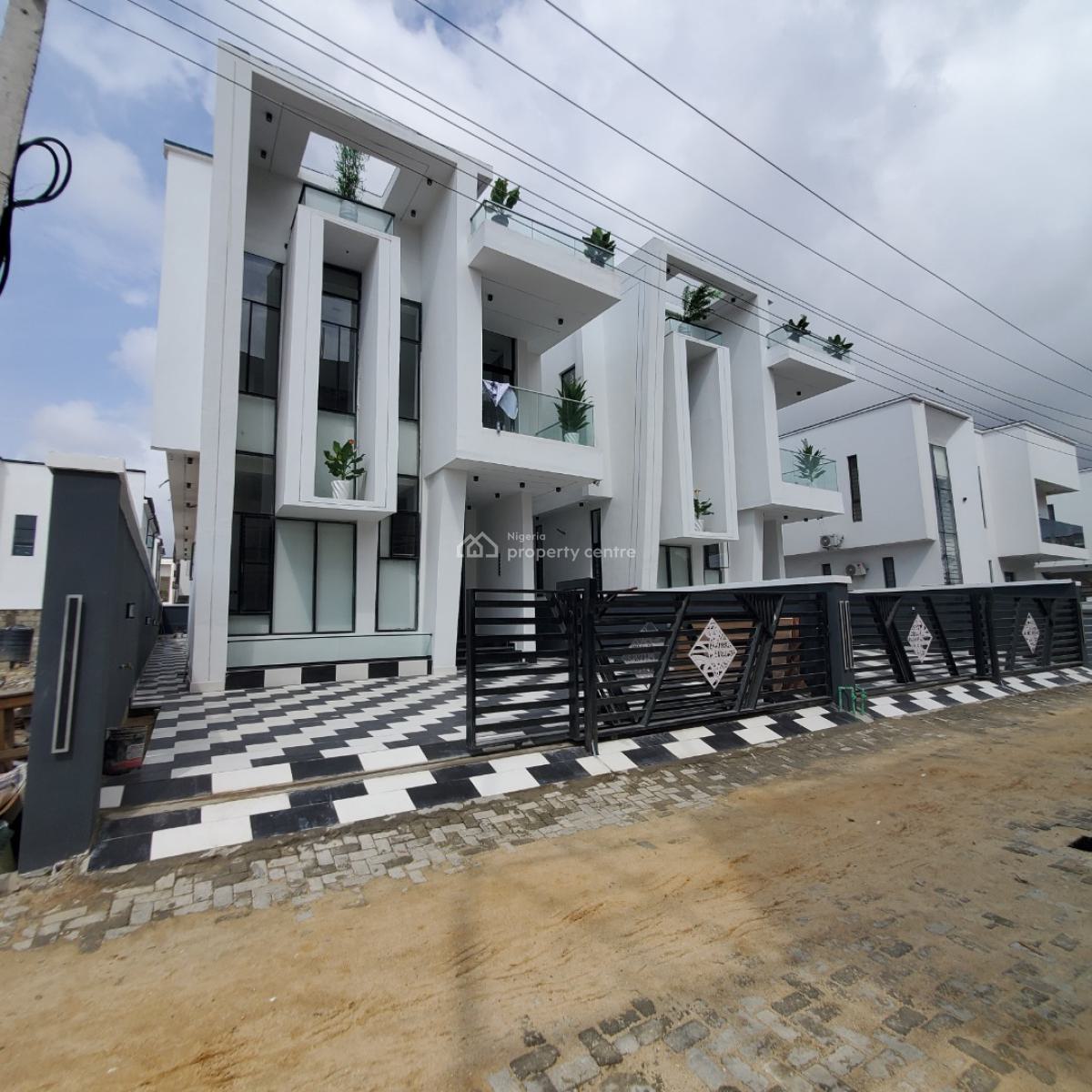 Amazing 5 Bedroom Duplex with a Bq in a Secured Estate with a Pool and Bq, Chevron Tollgate, Lekki, Lagos, House for Sale