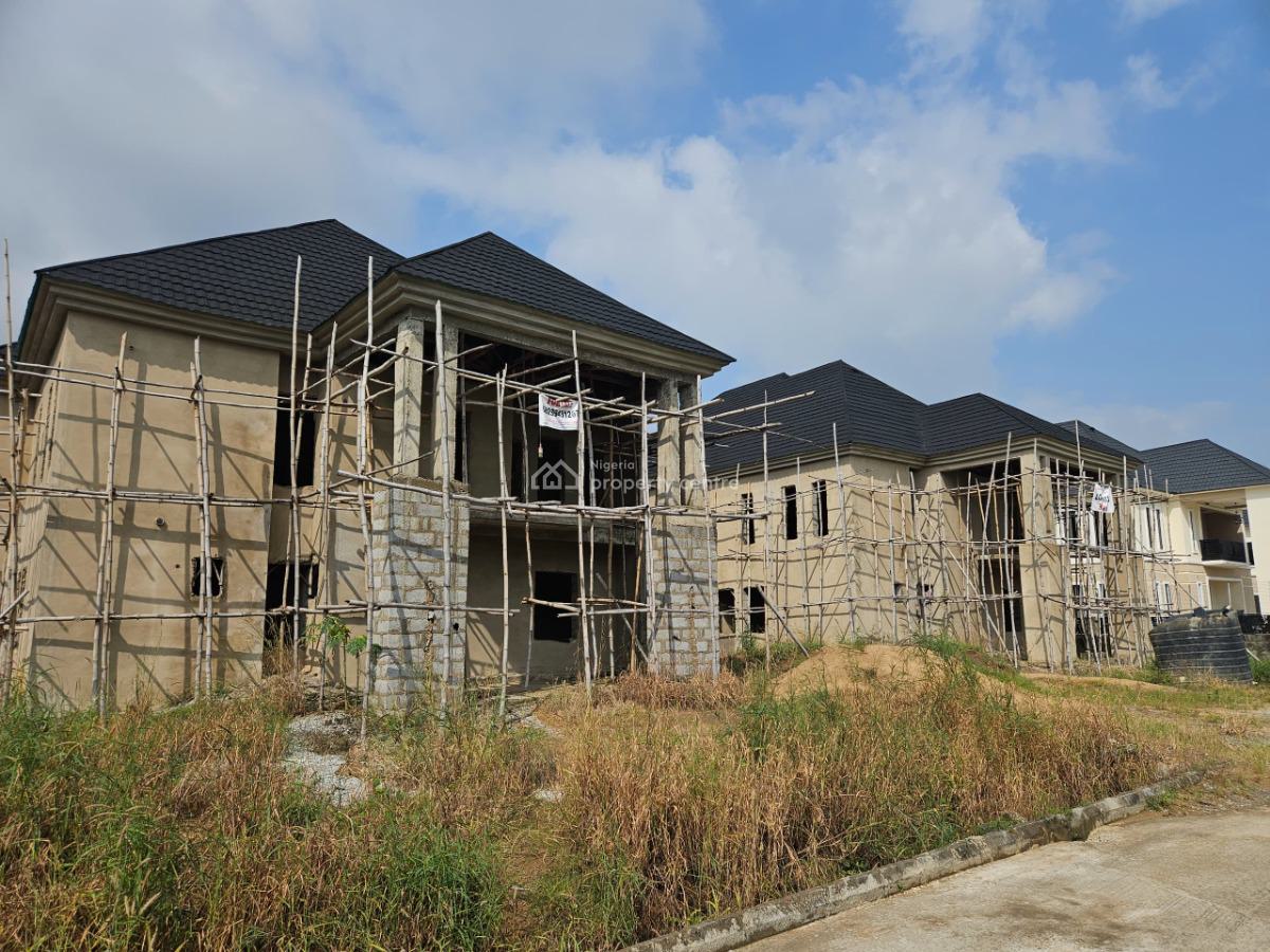 Shell 5 Bedroom Duplex with Space for B/q & Swimming Pool, Riverpark Estate, Lugbe District, Abuja, Detached Duplex for Sale