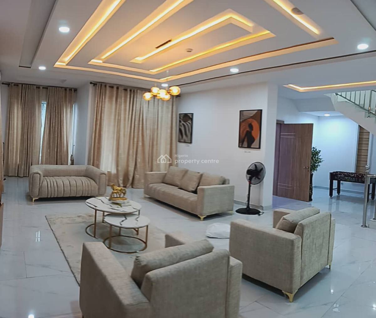 Luxury and Exquisitely Furnished Detached 5 Bedroom House with Soccer Table, Omole Phase 1, Ikeja, Lagos, Detached Duplex Short Let