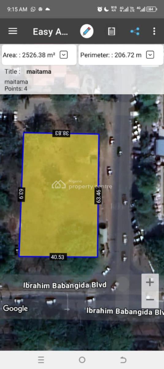 Prime Located 2,507.81sqm and 5000sqm Commercial Land, Fruit Market, Maitama District, Abuja, Commercial Land for Sale