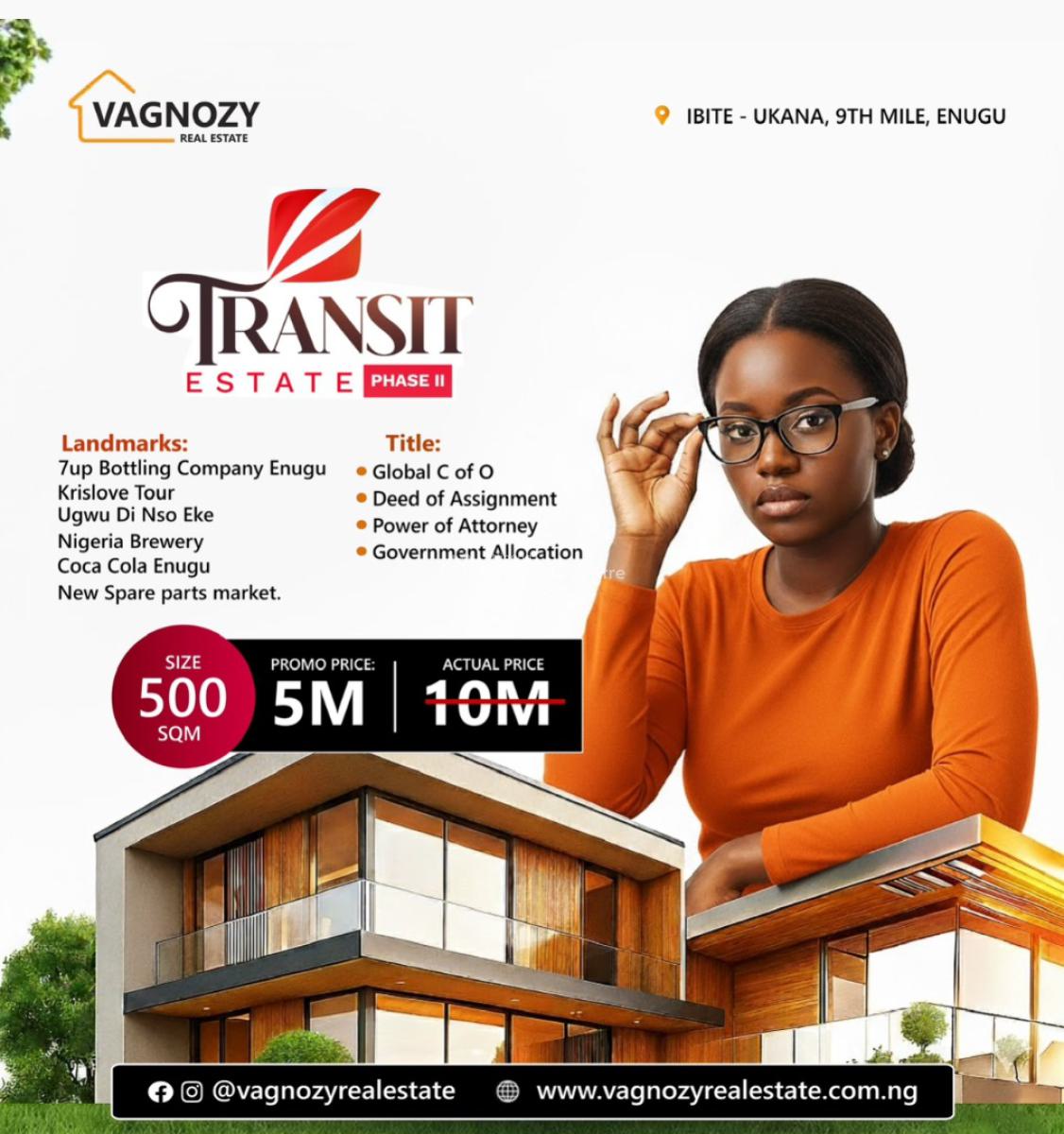 Transit Estate Phase 2, 9th Mile After 7up, Enugu, Enugu, Residential Land for Sale