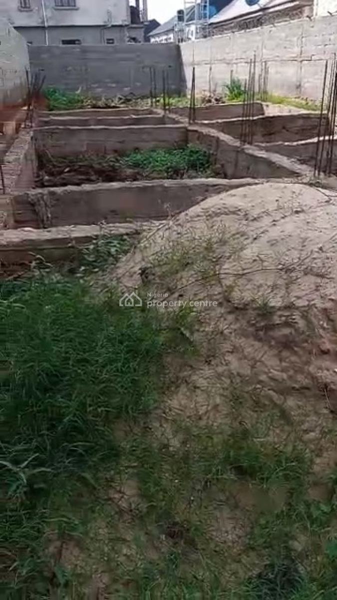 Half Plot of Land with Solid Foundation, Liasu, Ikotun, Lagos, Residential Land for Sale