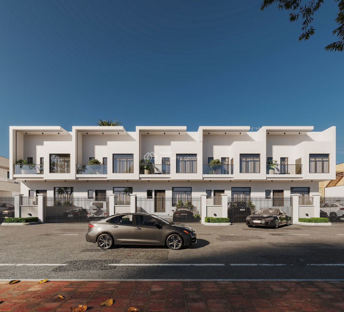 Self Compound 4 Bedroom Terraced Duplex with Bq, Gra, Ikota, Lekki, Lagos, Terraced Duplex for Sale