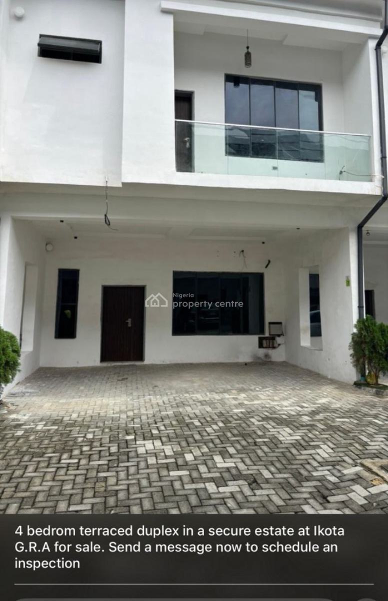 4 Bedroom Terrace  Location., Ikota, Lekki, Lagos, Terraced Duplex for Rent