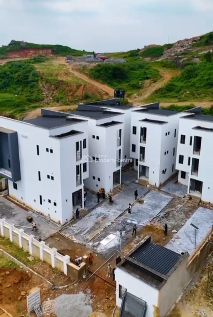 Newly Tastefully Finished Built 4 Bedroom Terrace Duplex with Bq, Guzape District, Abuja, Terraced Duplex for Sale