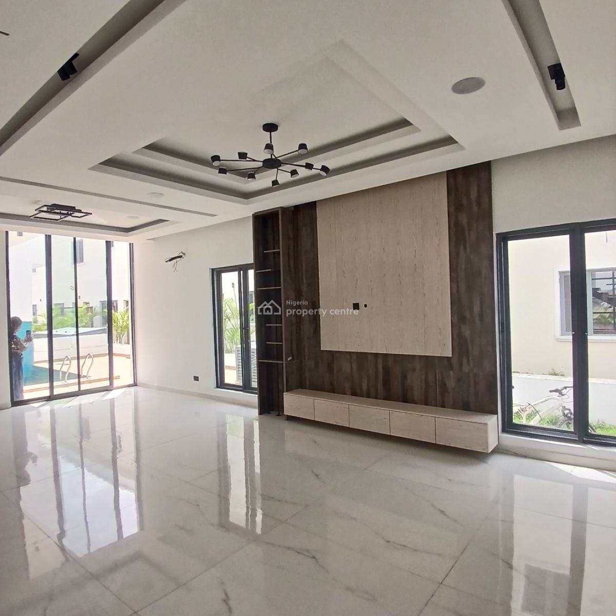 5 Bedroom Semi-detached Duplex + Bq + Swimming Pool, Cowrie Creek Estate, Ikate, Lekki, Lagos, Detached Duplex for Sale
