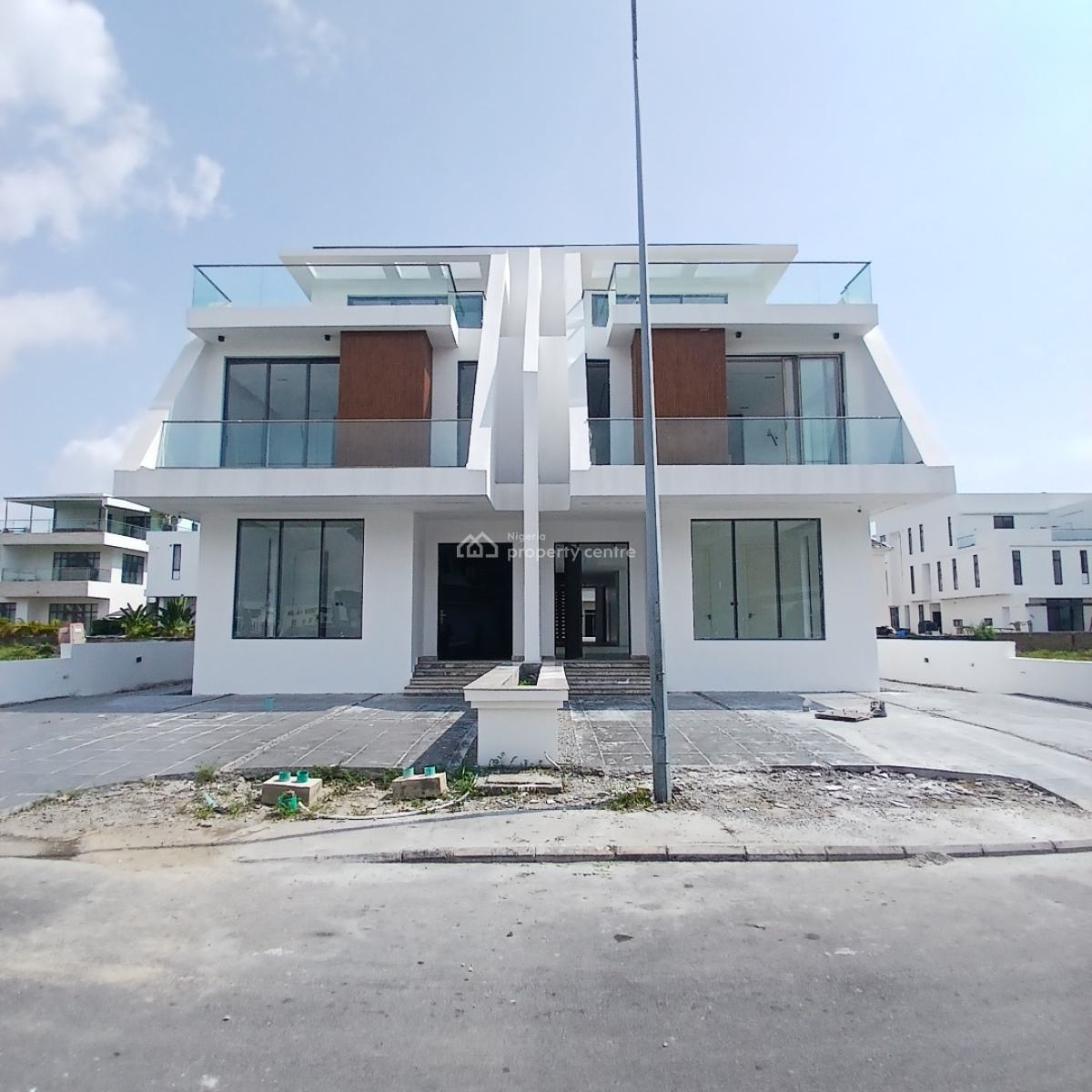 5 Bedroom Detached Duplex with Rooftop Terrace, Bq, Cowrie Creek Estate, Ikate, Lekki, Lagos, Semi-detached Duplex for Sale