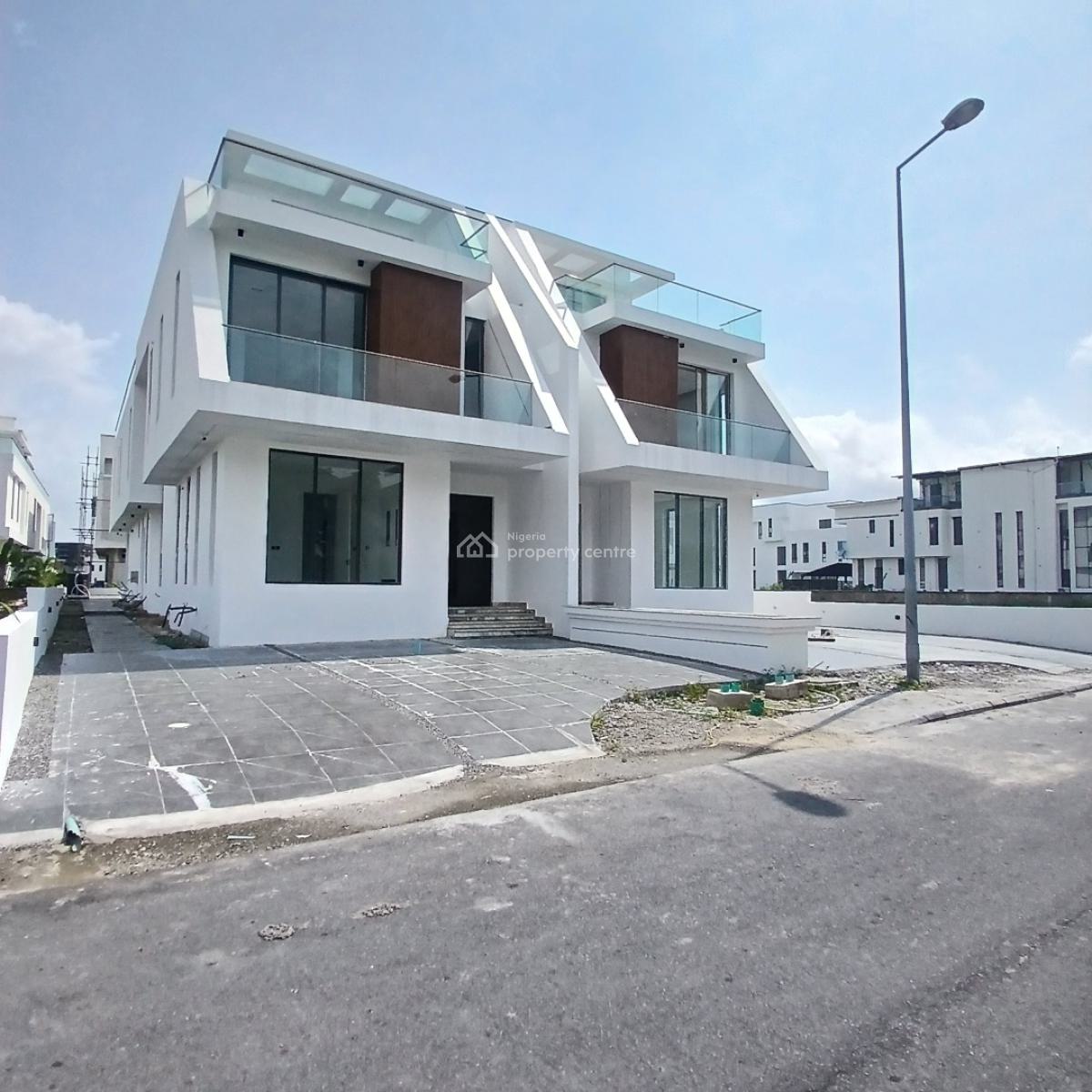 5 Bedroom Detached Duplex with Rooftop Terrace, Bq, Cowrie Creek Estate, Ikate, Lekki, Lagos, Semi-detached Duplex for Sale