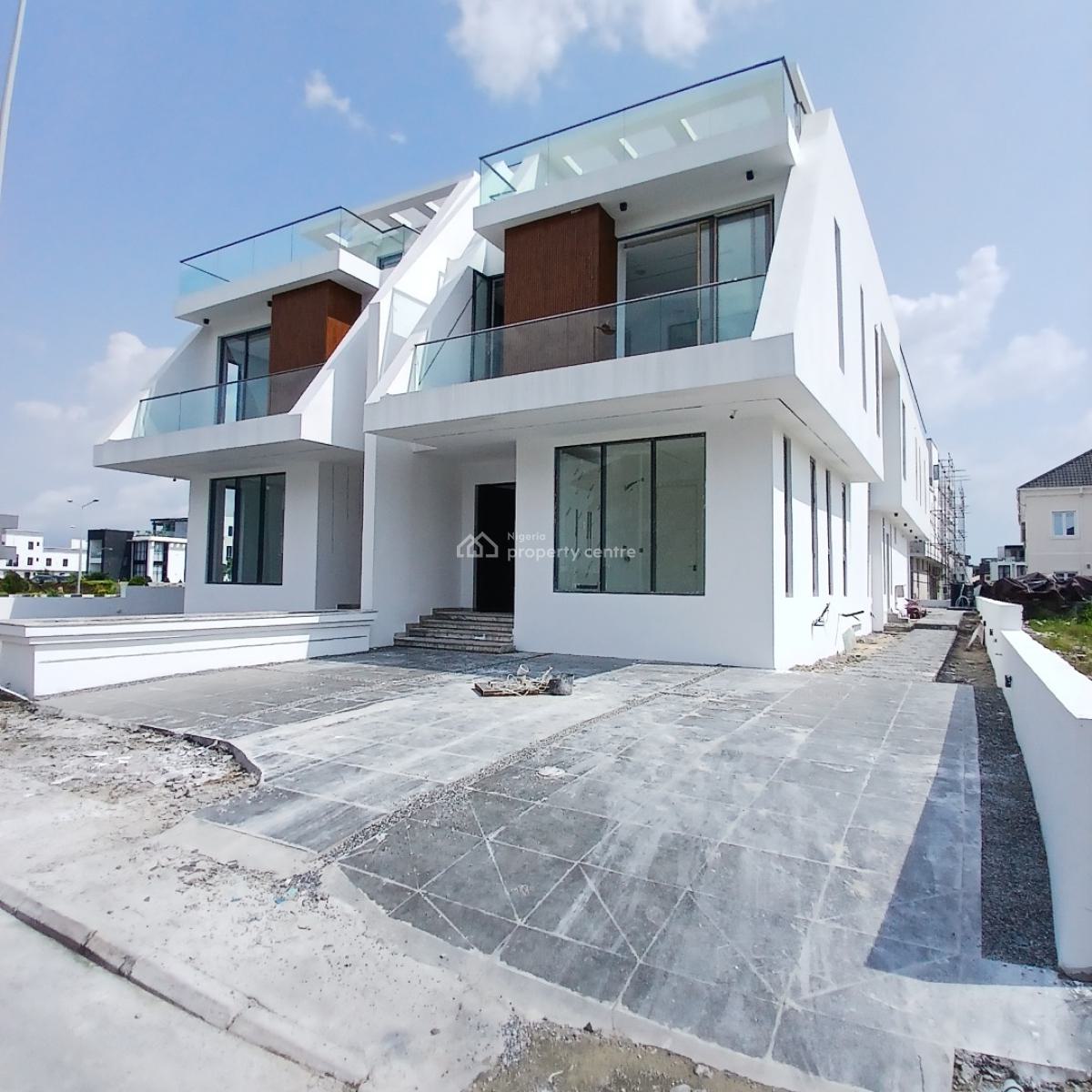 5 Bedroom Detached Duplex with Rooftop Terrace, Bq, Cowrie Creek Estate, Ikate, Lekki, Lagos, Semi-detached Duplex for Sale