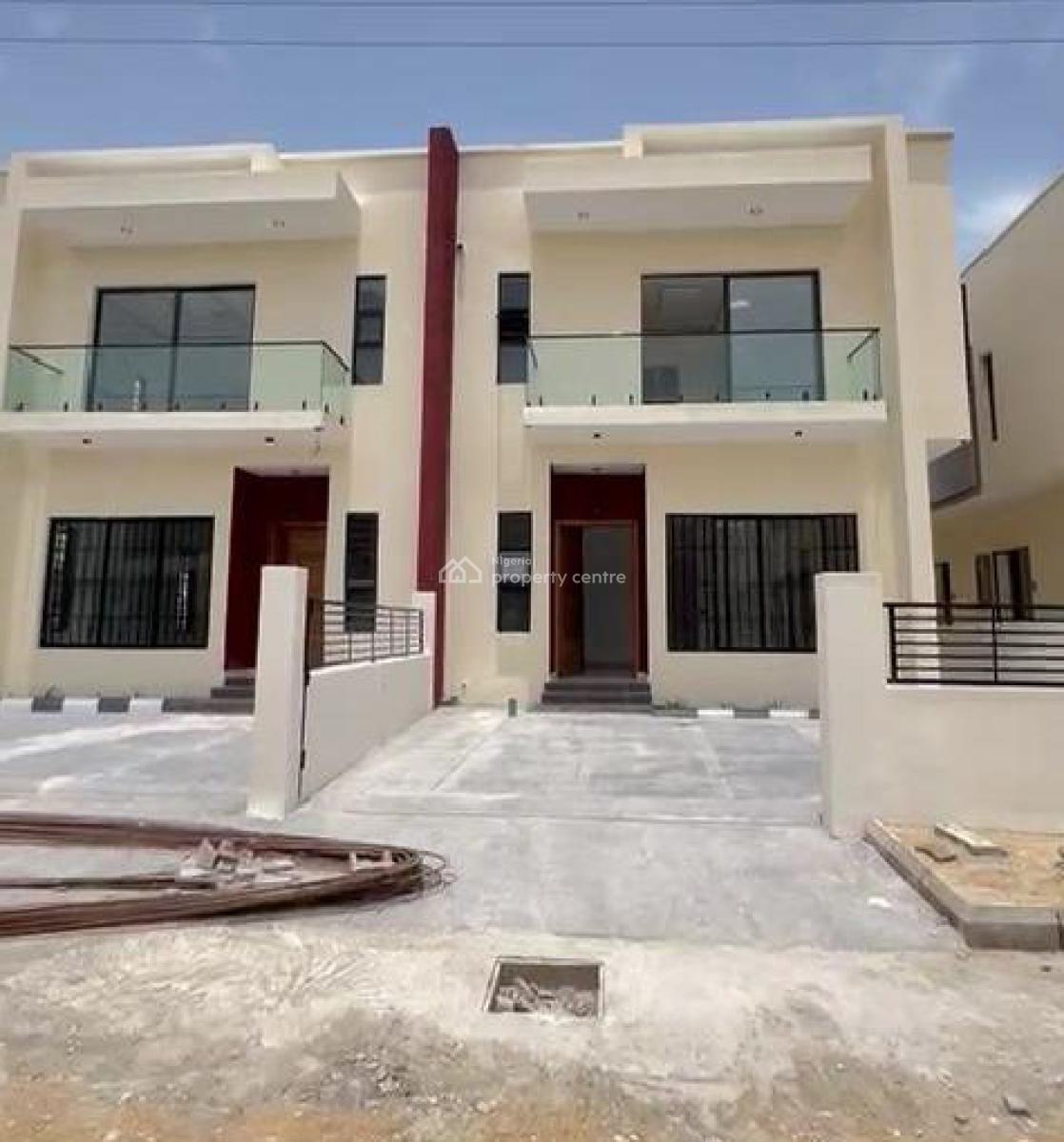 Newly Built 4 Units of 4 Bedrooms Semi Detached Duplex, Golden Park Estate, Sangotedo, Ajah, Lagos, Semi-detached Duplex for Sale