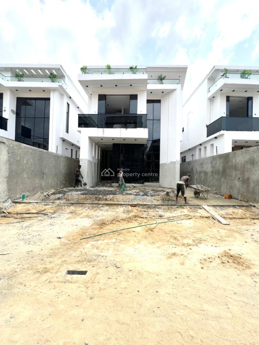 Newly Built 5 Bedroom Detached Duplex with Bq, Pool in a Secure Estate, Chevron, Lekki, Lagos, Detached Duplex for Sale