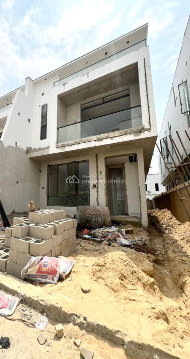 Newly Built 4 Bedroom Semi Detached Duplex with Bq in a Secured Estate, Chevron, Lekki, Lagos, Semi-detached Duplex for Sale